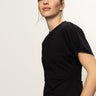 Shirred Waist Dolman Tee Black - Sanctuary Clothing
