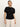 Shirred Waist Dolman Tee Black - Sanctuary Clothing