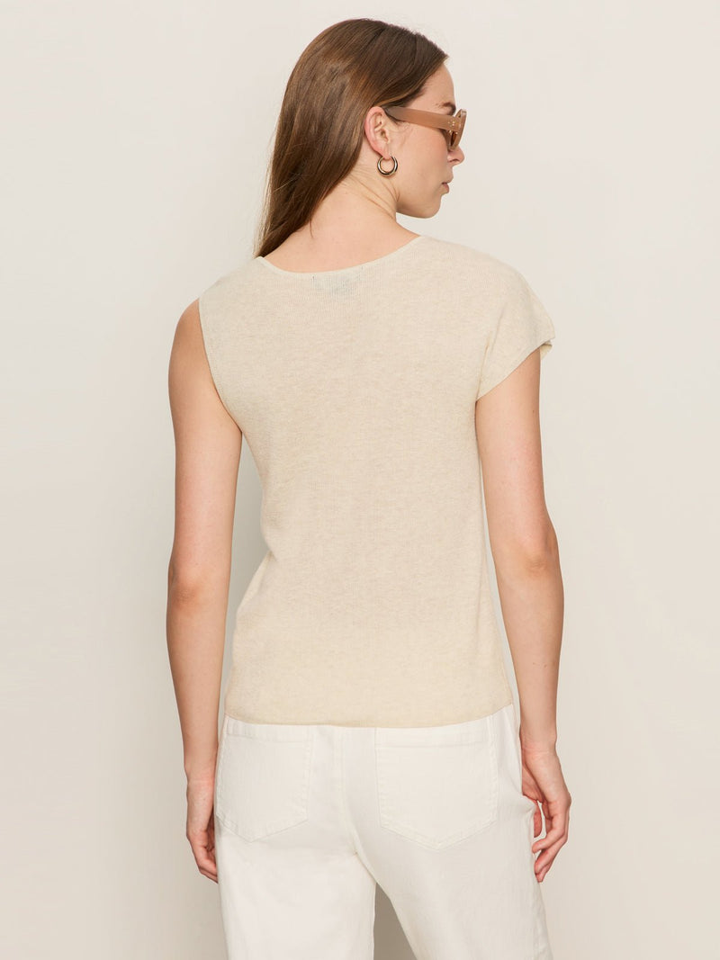 Shoulder Twist Top Heather Pearl alt 2