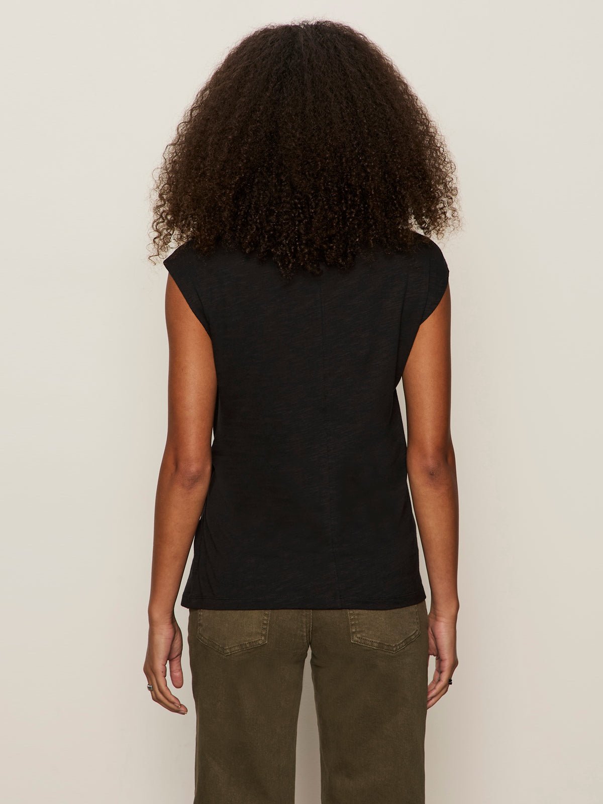 Side Tie Muscle Tee Black - Sanctuary Clothing