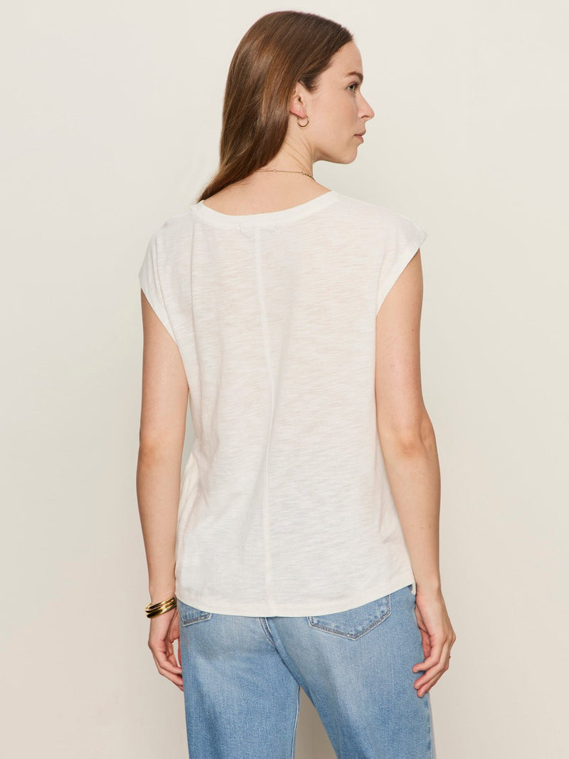 Side Tie Muscle Tee White alt 3