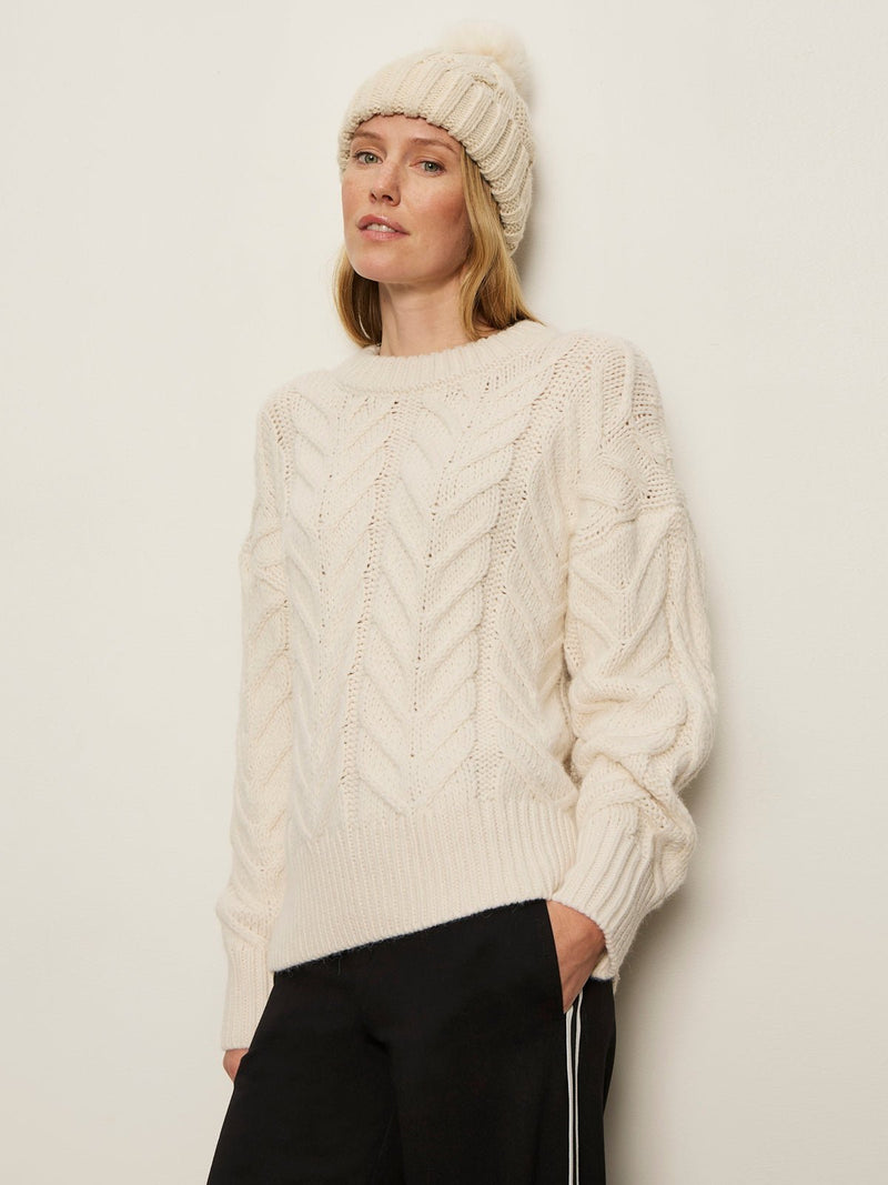 Snow Bunny Statement Sweater Chalk