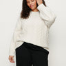 Snow Bunny Statement Sweater Chalk Extended Sizing - Sanctuary Clothing