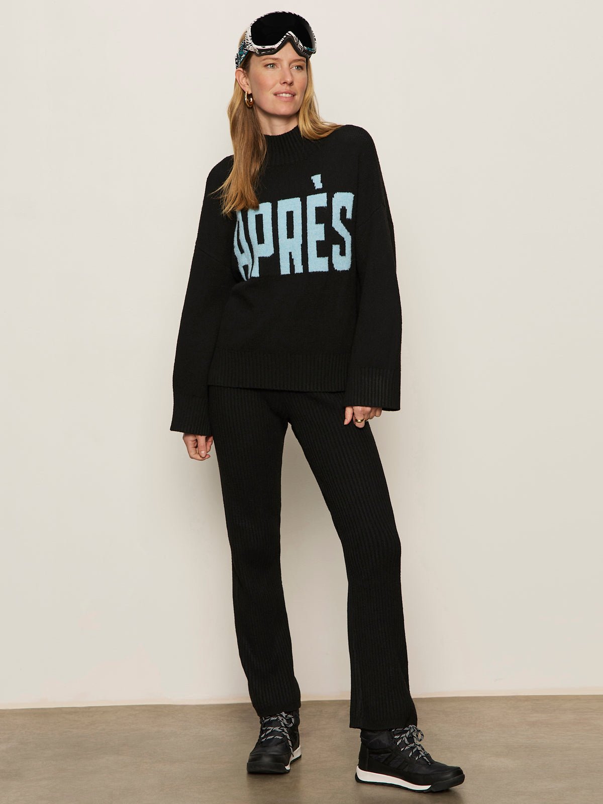 So Soft Ribbed Sweater Legging Black - Sanctuary Clothing