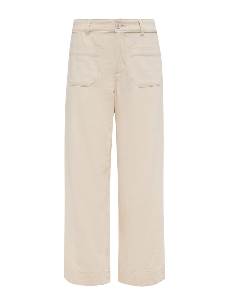 Soft Marine Wide Leg Standard Rise Crop Pant Macrame Extended Sizing alt 5