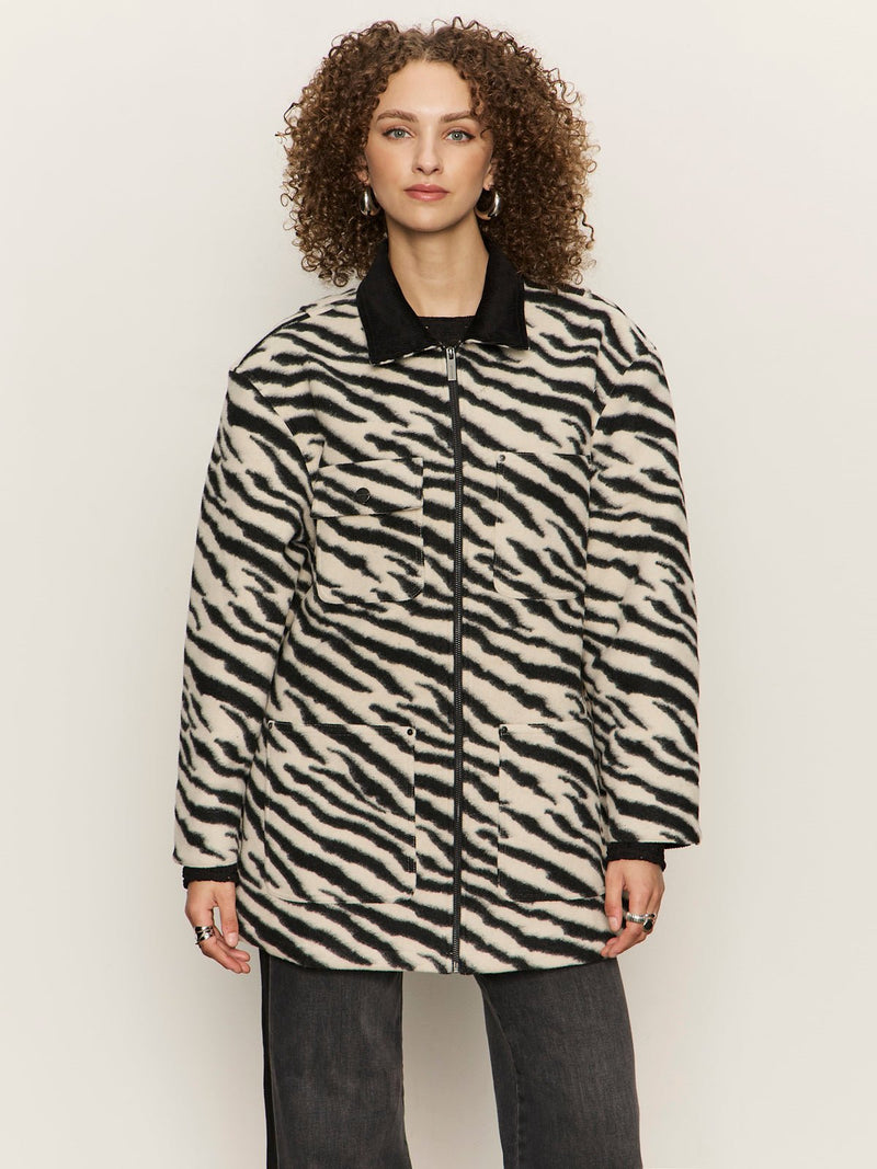 Soiree Barn Jacket Striking Zebra alt 1