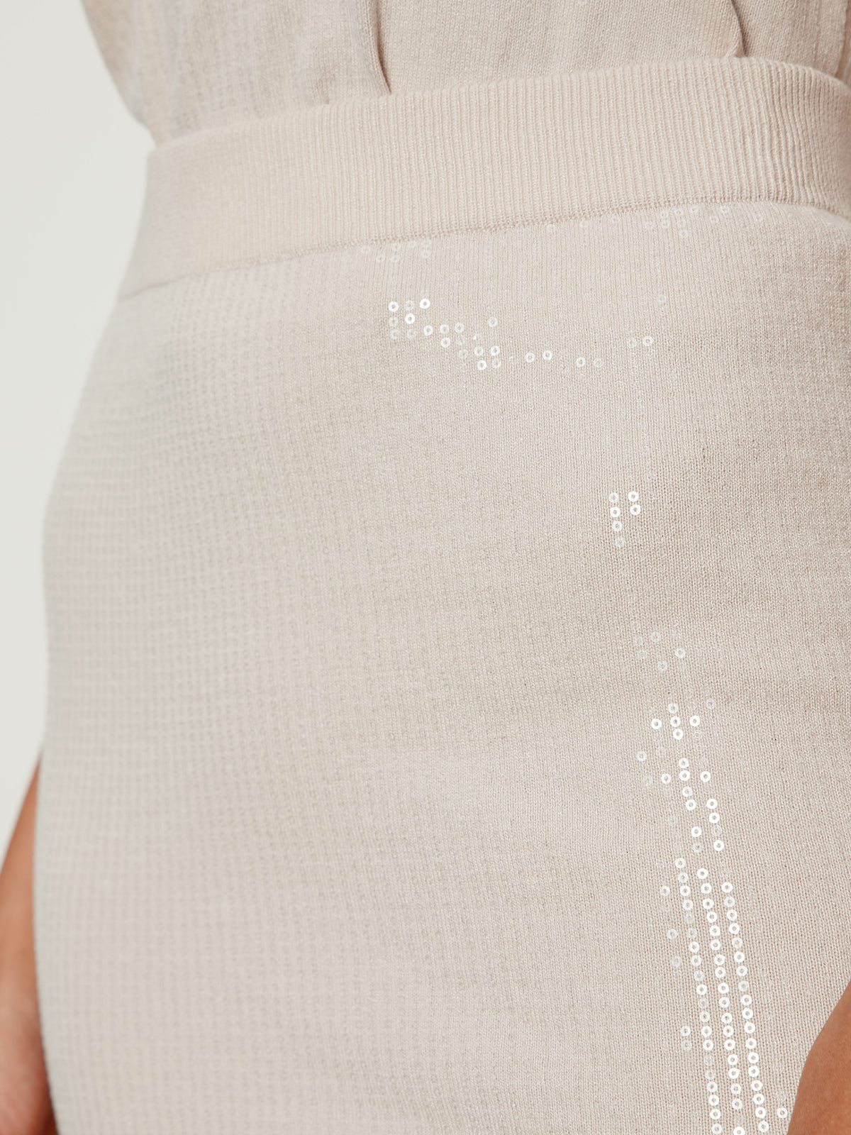 Sparkle Sequin Pencil Skirt Mother Of Pearl - Sanctuary Clothing