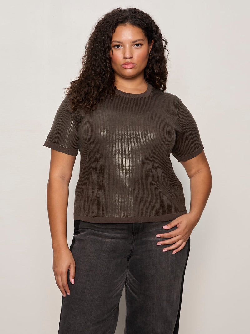 Sparkle Sequin Sweater Ink Extended Sizing alt 1