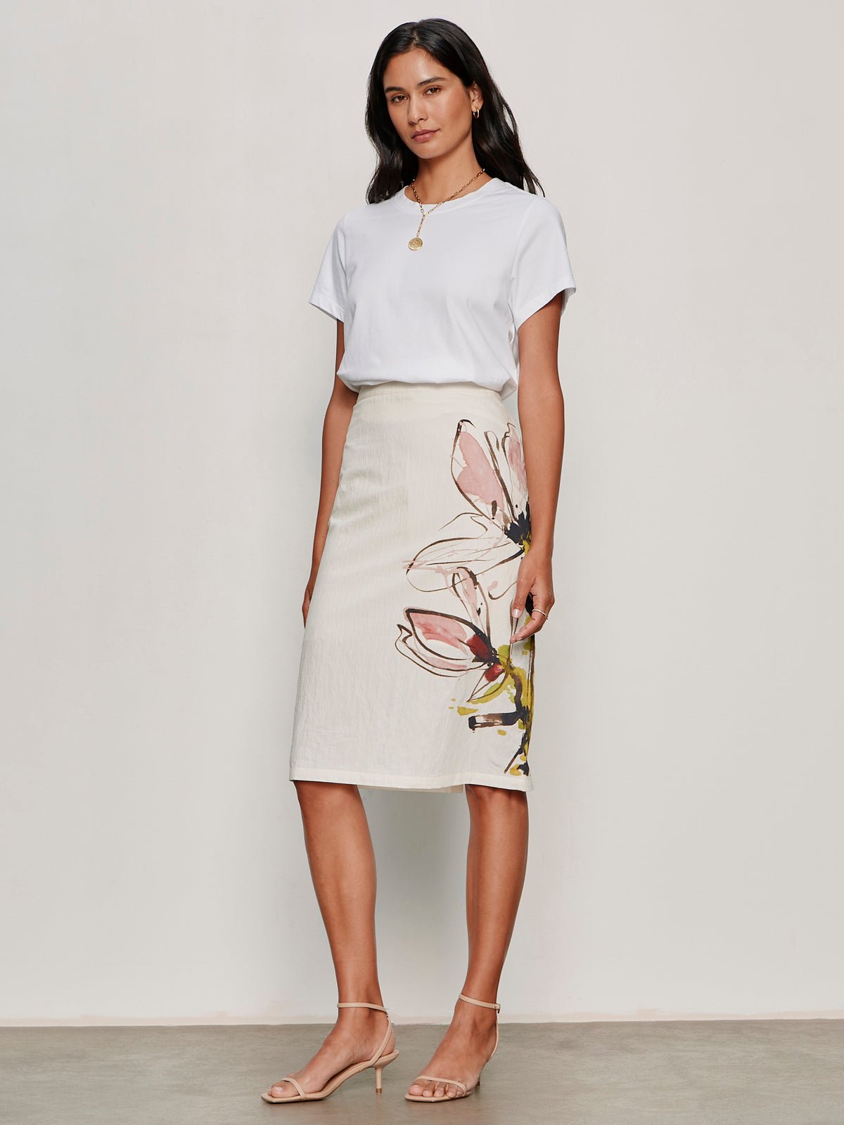 white pencil dress Sanctuary Spring Fleur Pencil Skirt Fleur