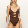 Stay Connected One - Piece Swimsuit Espresso - Sanctuary Clothing