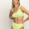Stay Connected One - Shoulder Bikini Top Daiquiri - Sanctuary Clothing