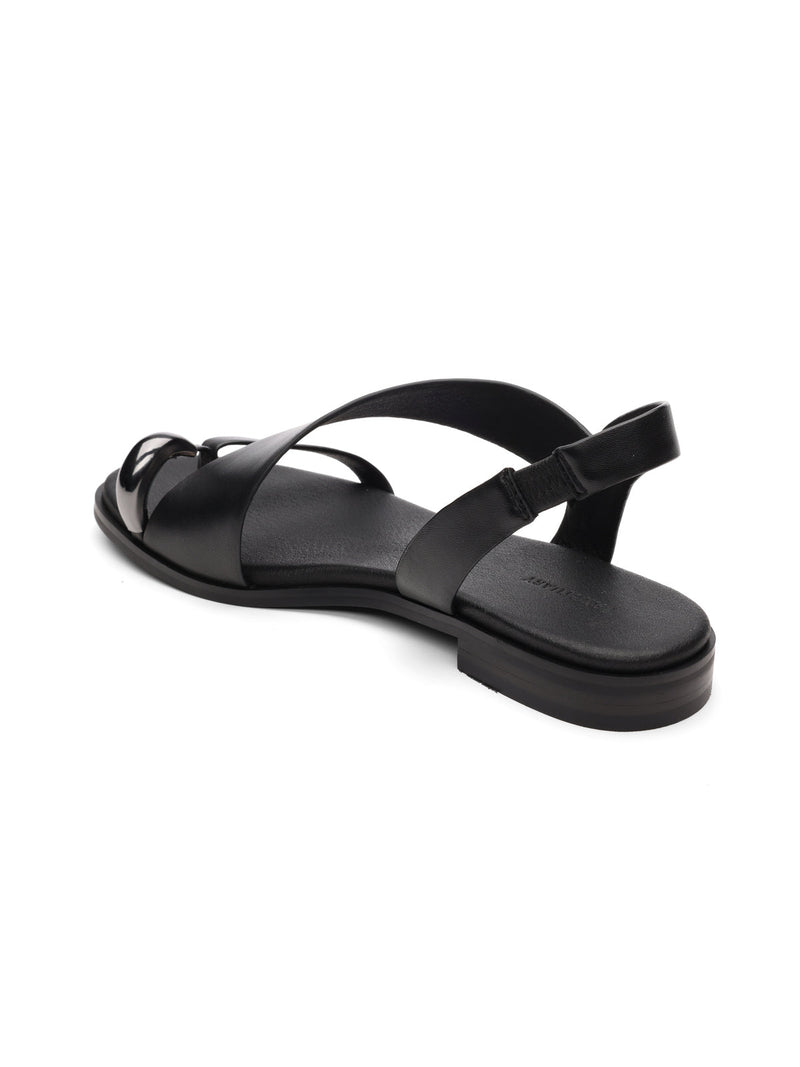 Suave Toe Ring Sandal Black alt 2