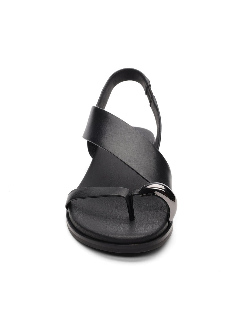 Suave Toe Ring Sandal Black alt 1
