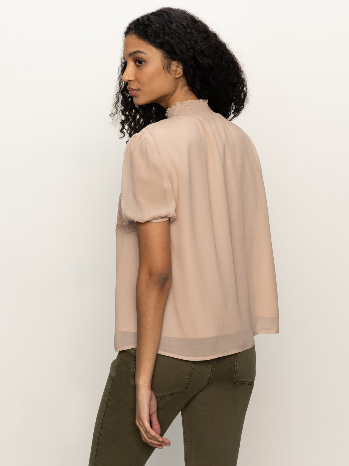 Sweet Romance Lace Top Fawn - Sanctuary Clothing