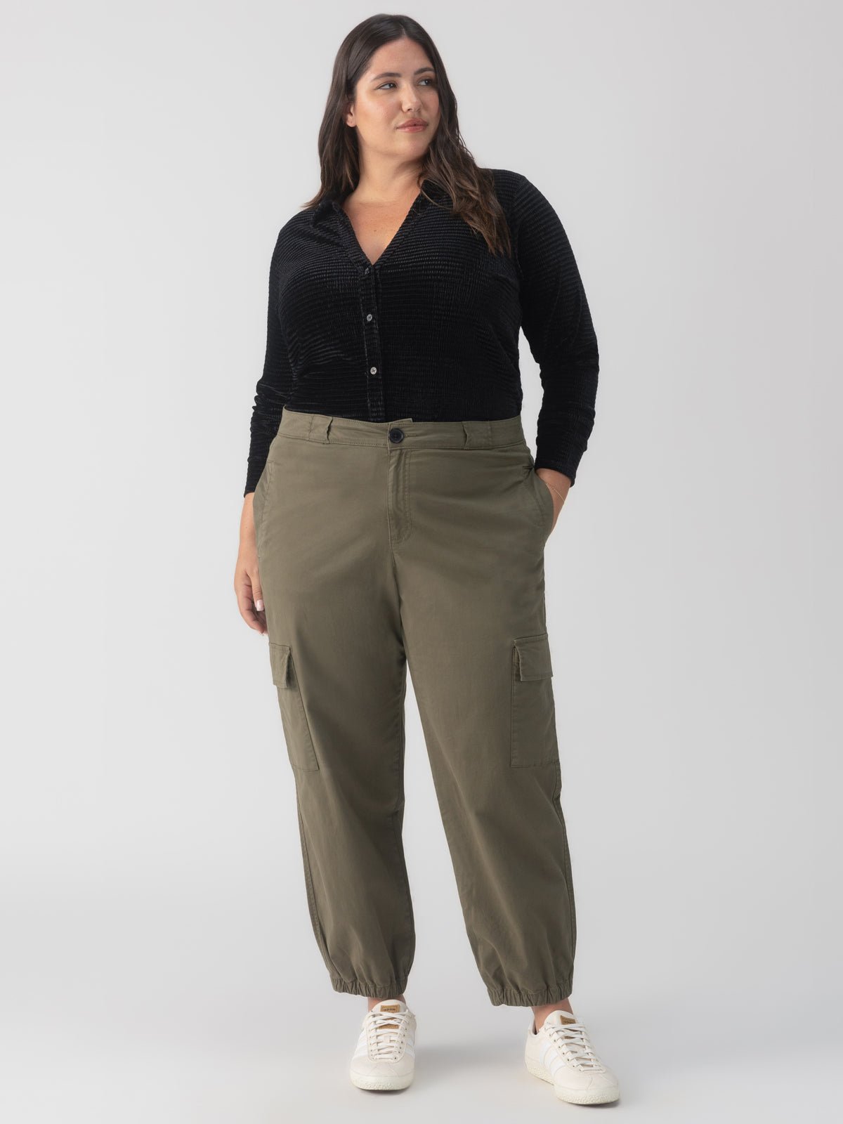 Take Over Jogger Mid - Rise Pant Kalamata Extended Sizing - Sanctuary Clothing