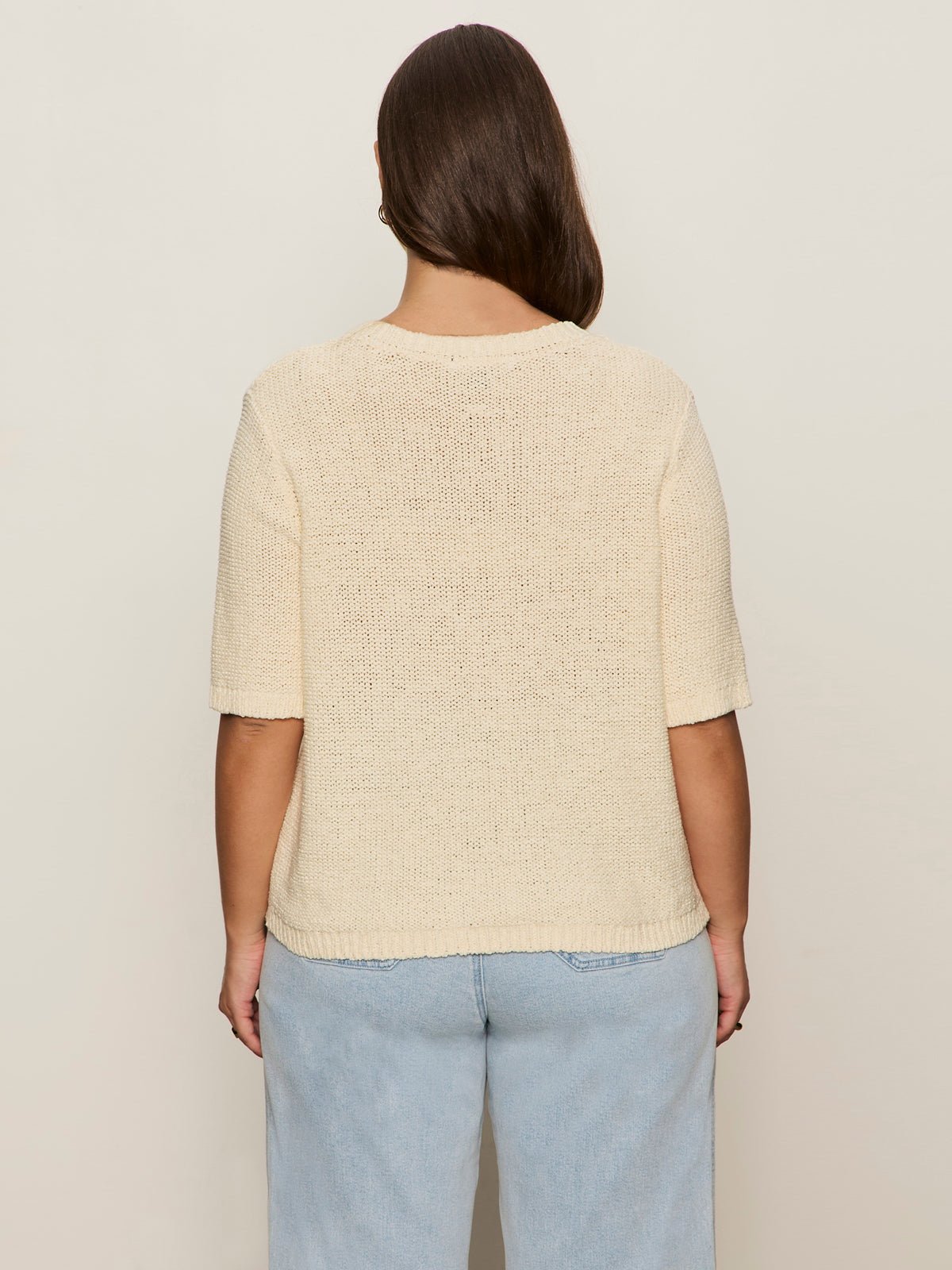 Tape Yarn Tee Macrame Extended Sizing - Sanctuary Clothing