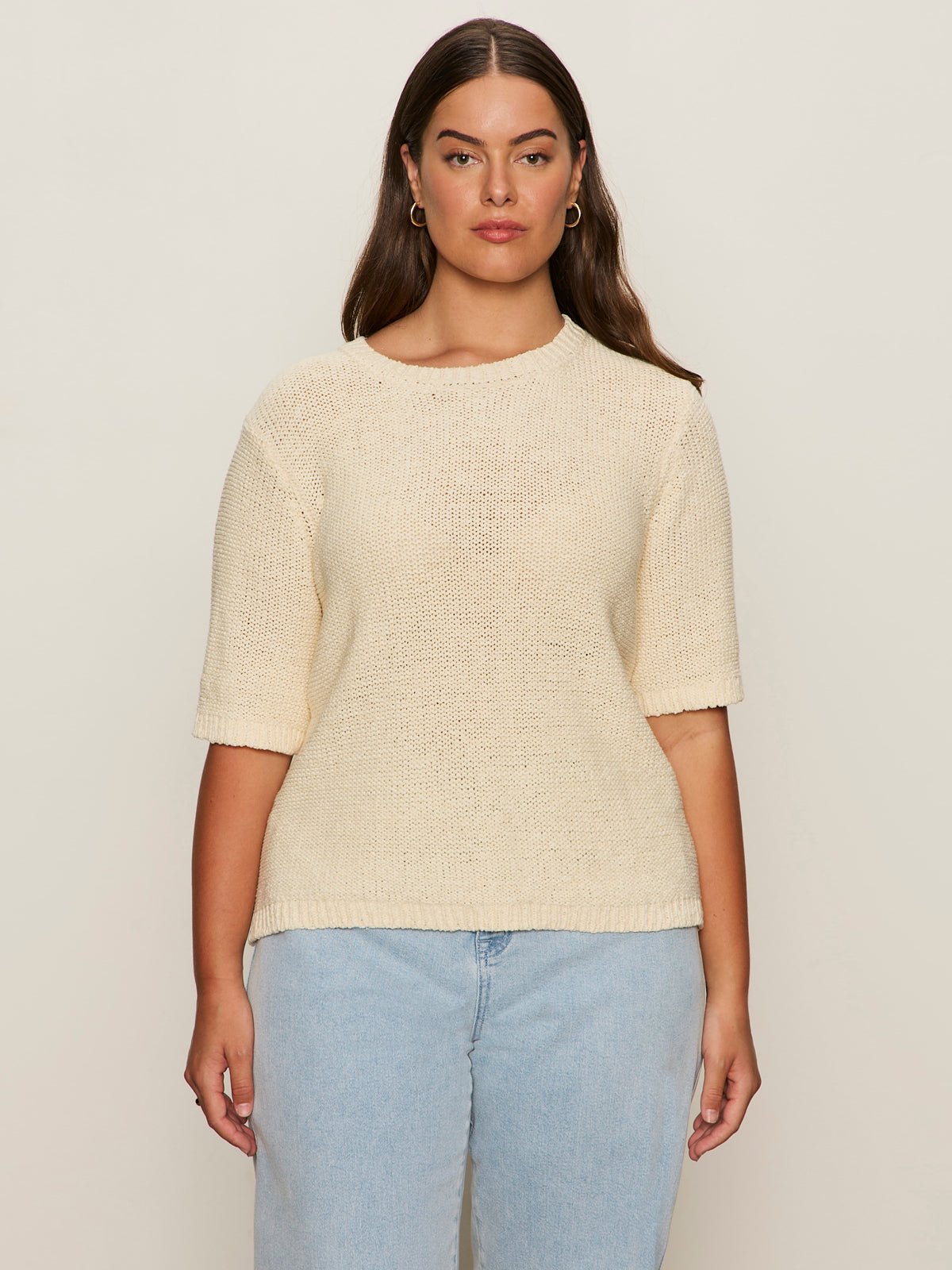 Tape Yarn Tee Macrame Extended Sizing - Sanctuary Clothing