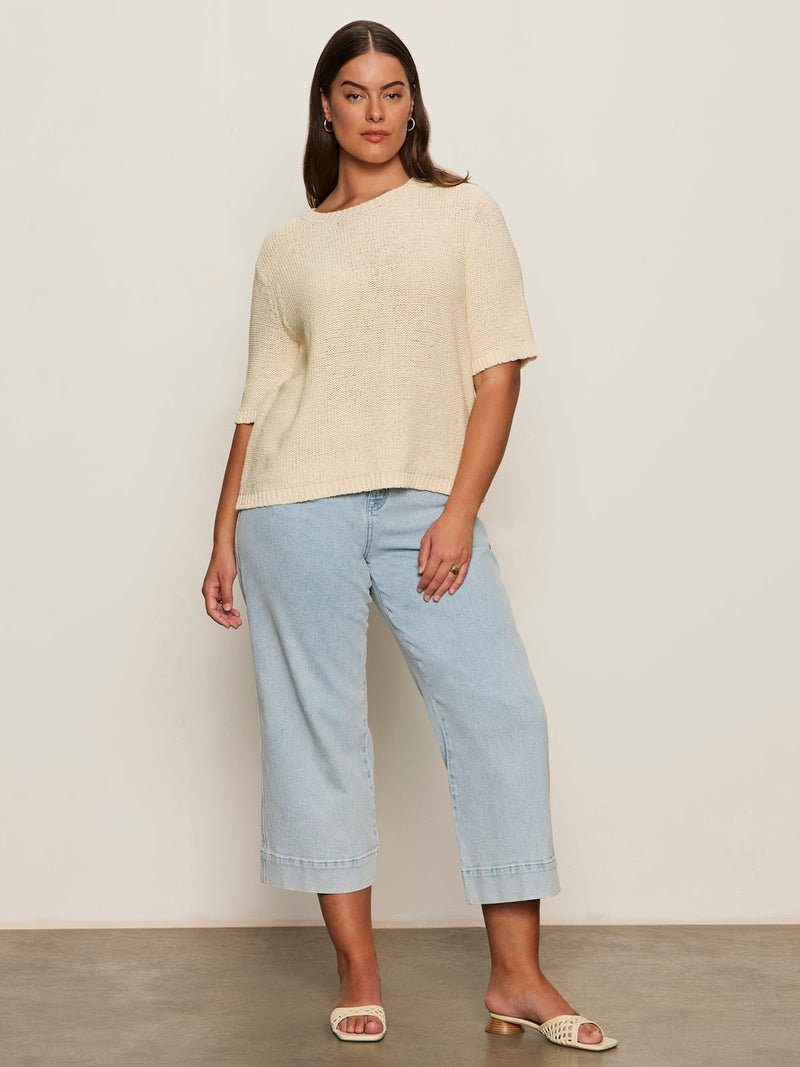 Tape Yarn Tee Macrame Extended Sizing alt 3