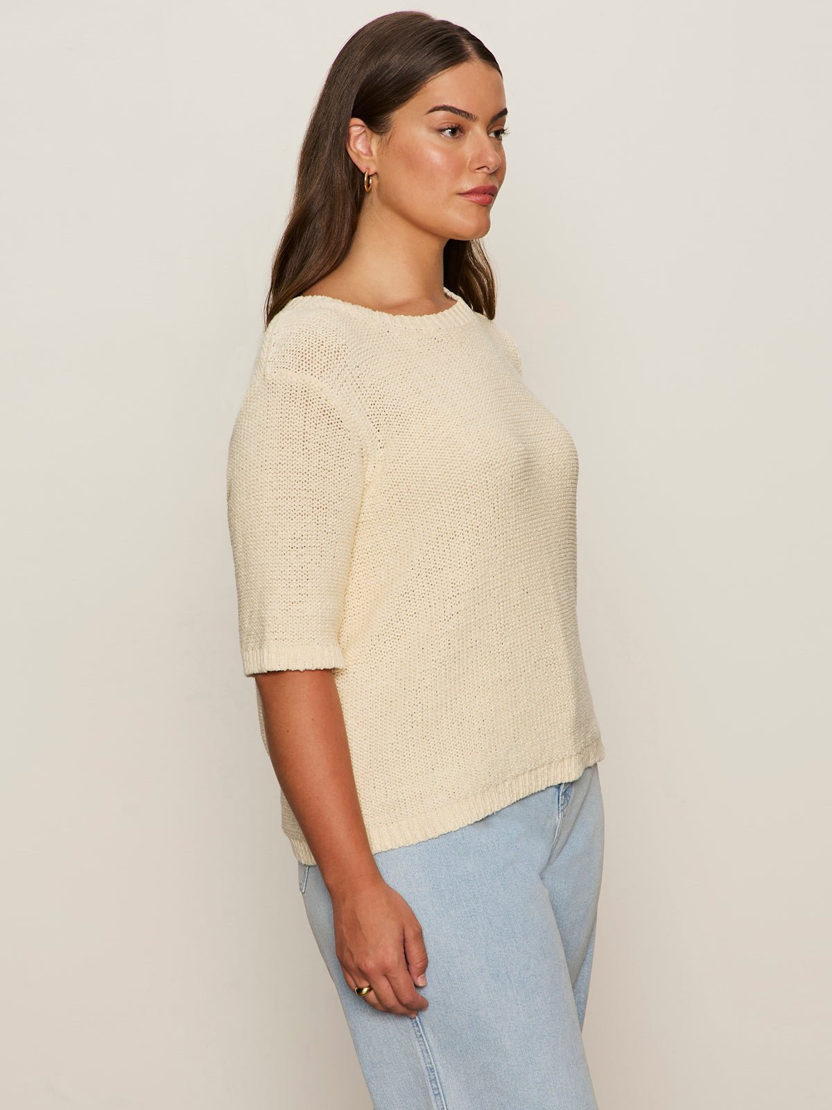 Tape Yarn Tee Macrame Extended Sizing - Sanctuary Clothing