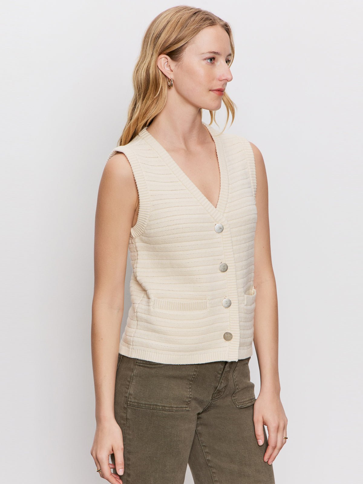 Textured Sweater Vest Macrame - Sanctuary Clothing