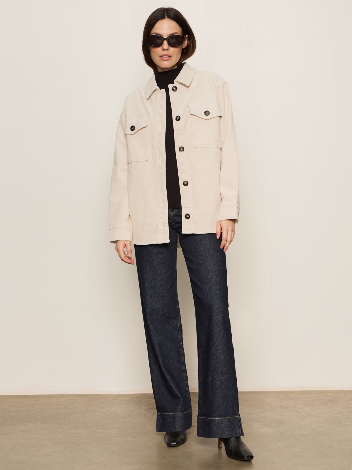 The Corduroy Shacket Mother Of Pearl - Sanctuary Clothing