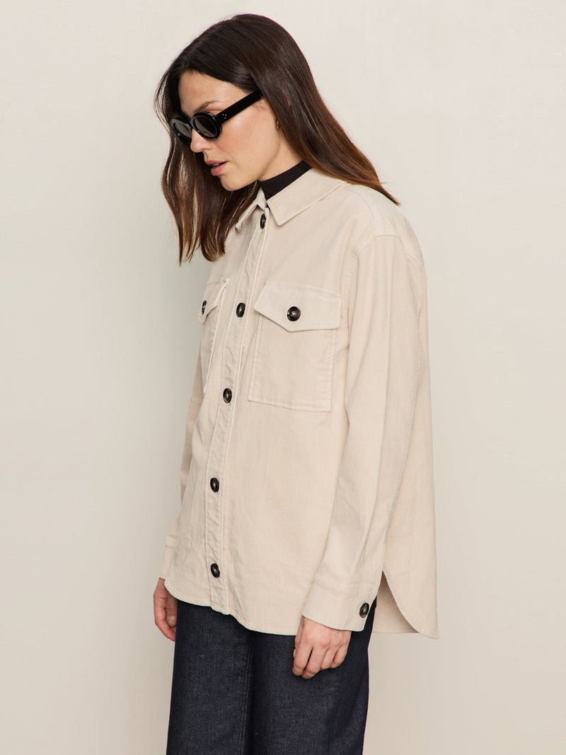 The Corduroy Shacket Mother Of Pearl alt 2