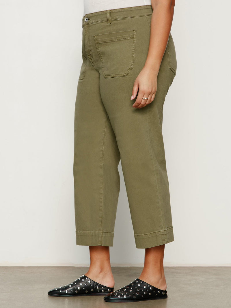 The Marine Jean Covert Green Extended Sizing alt 1