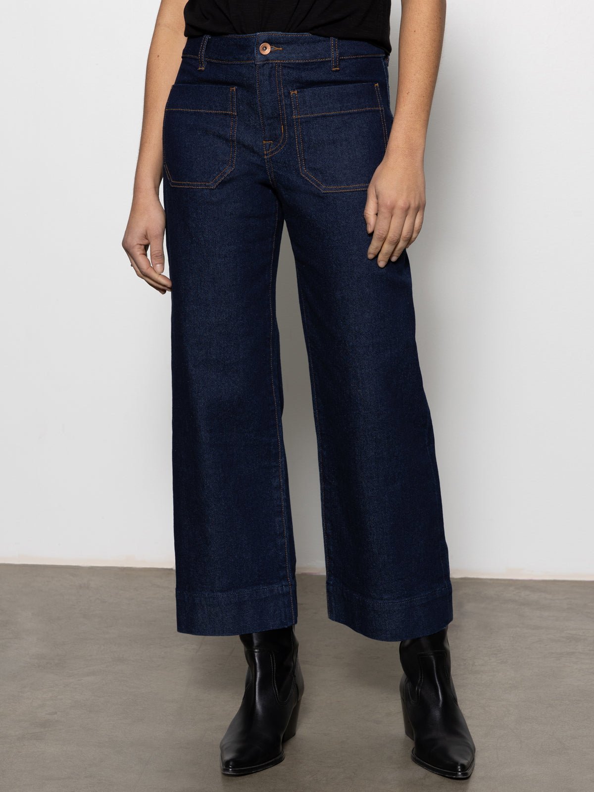 The Marine Standard Rise Denim Pant Magnetic - Sanctuary Clothing