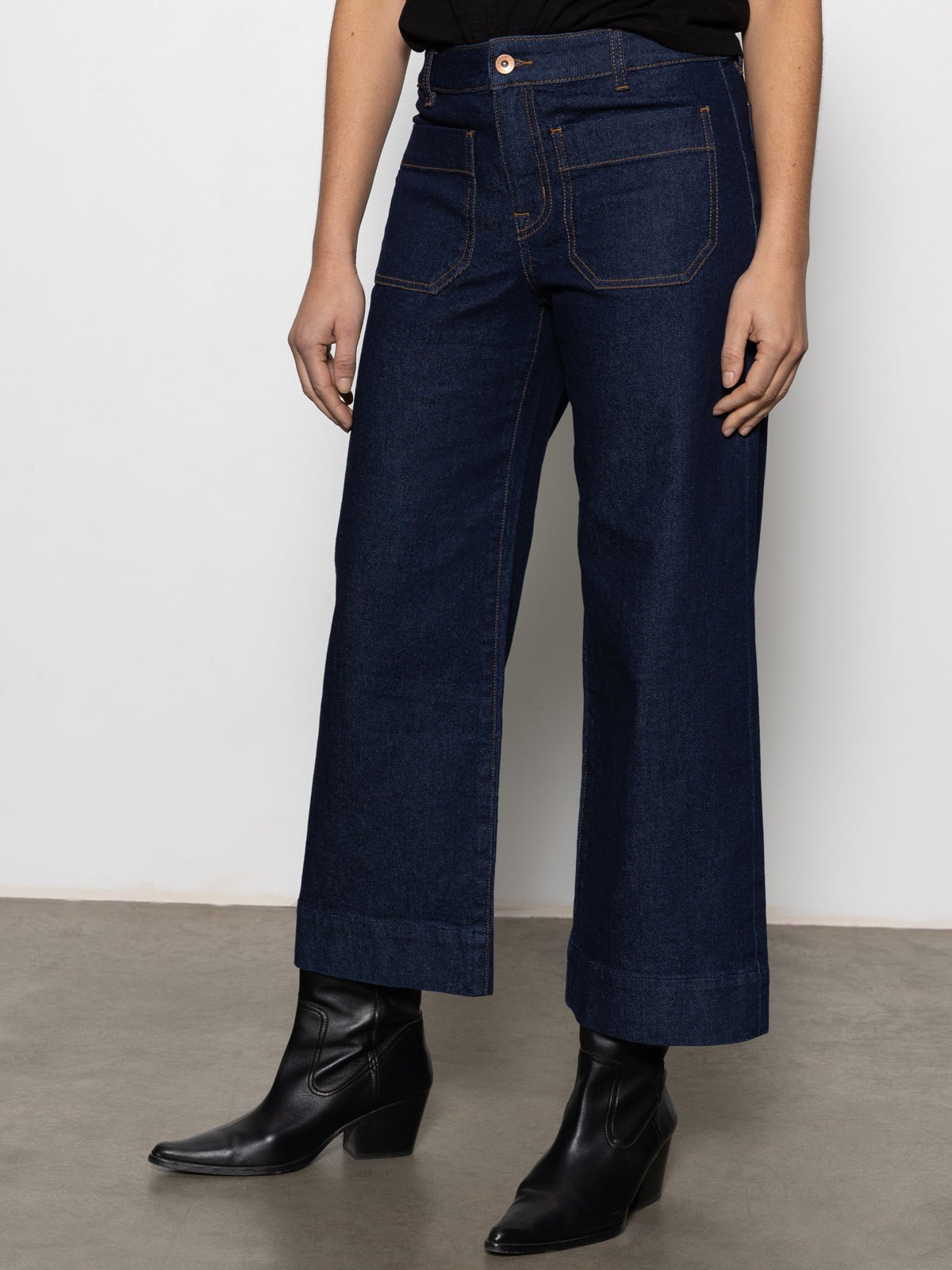 The Marine Standard Rise Denim Pant Magnetic - Sanctuary Clothing