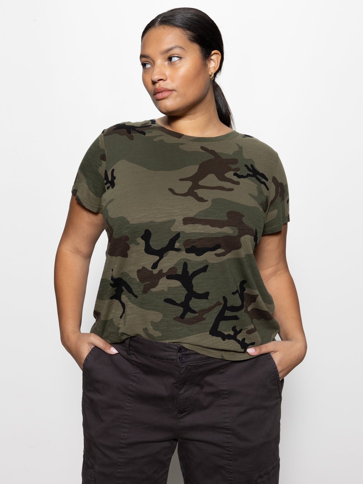 The Perfect Tee Hiker Camo Extended Sizing - Sanctuary Clothing