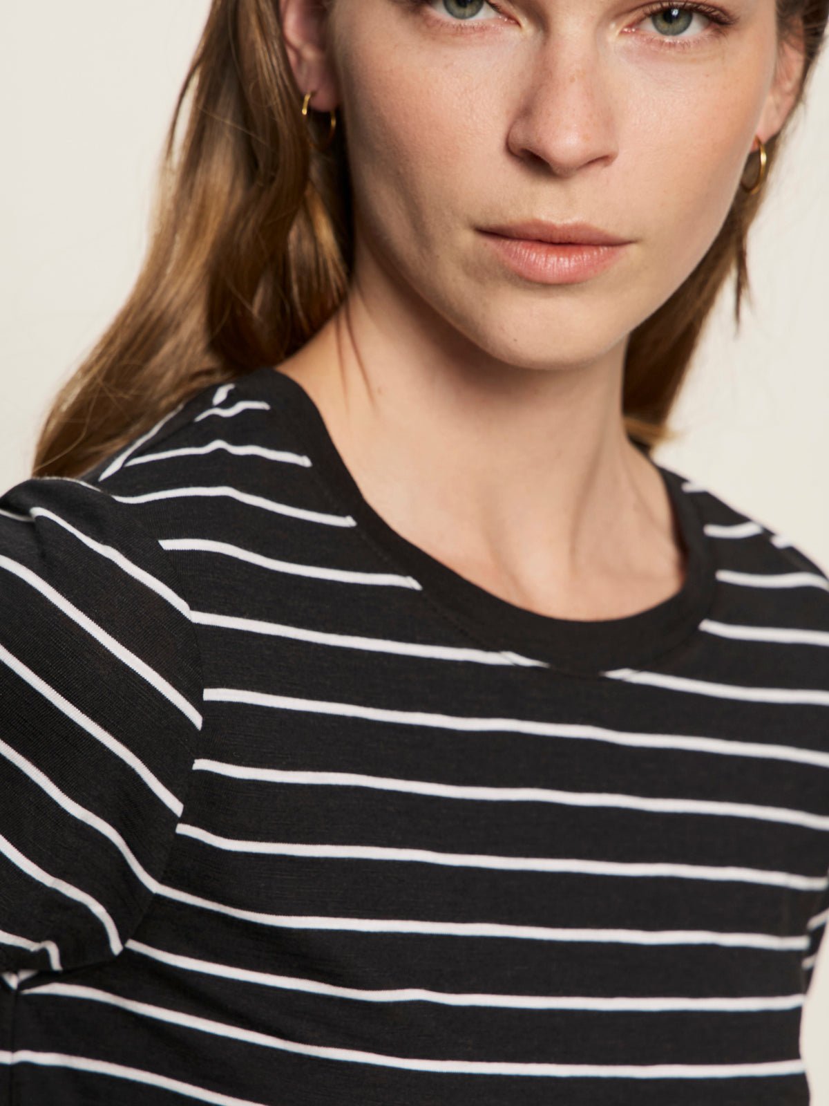 The Perfect Tee White/Black Stripe - Sanctuary Clothing