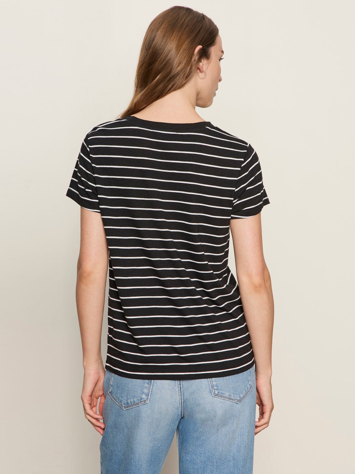 The Perfect Tee White/Black Stripe - Sanctuary Clothing