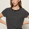 The Perfect Tee White/Black Stripe - Sanctuary Clothing