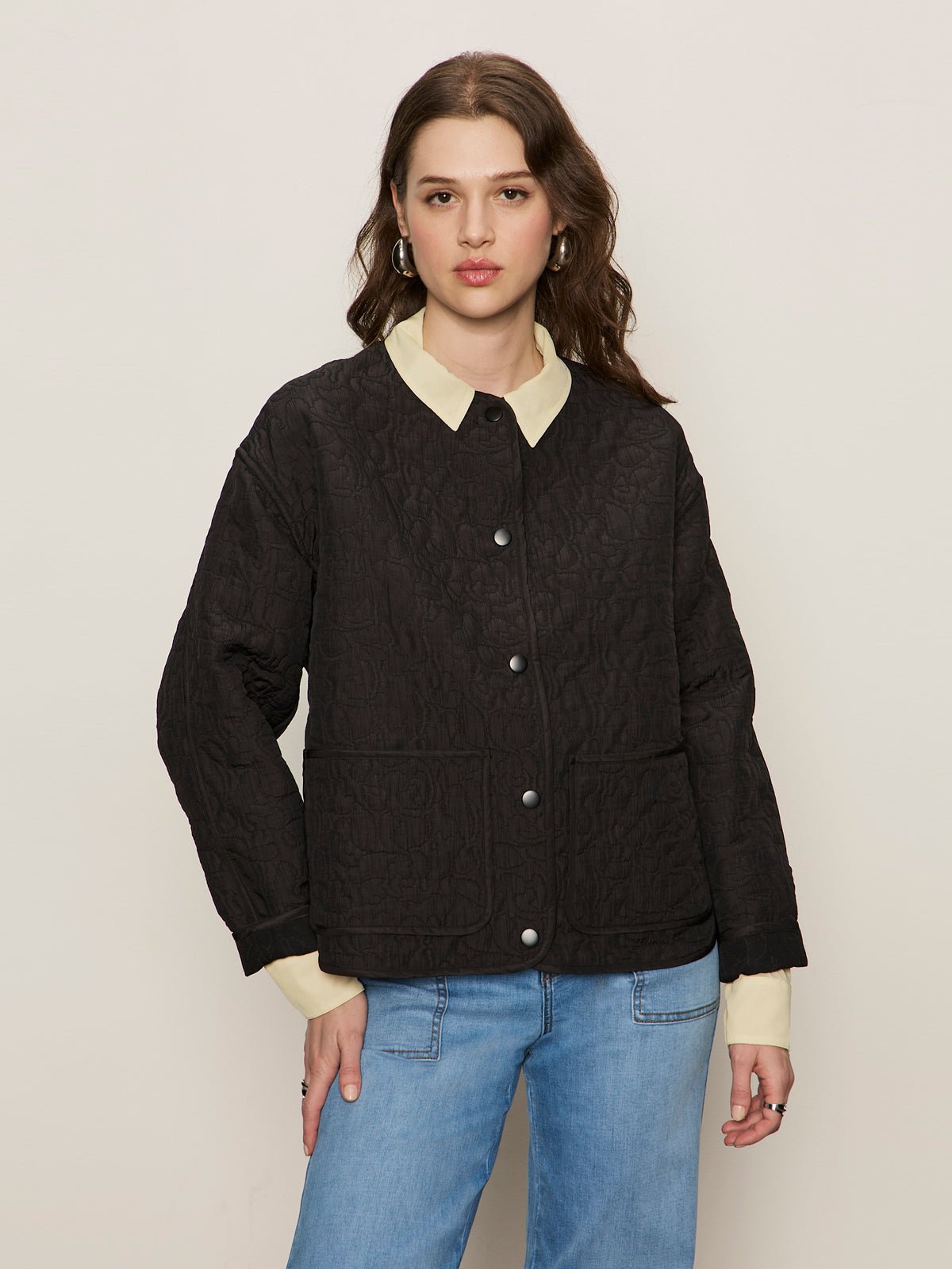 Transit Quilted Liner Jacket Black - Sanctuary Clothing