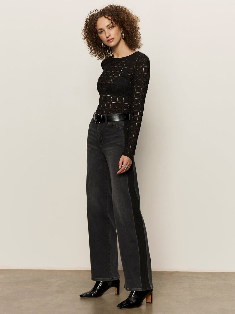 Tuxedo Relaxed Straight Jean Black Tie alt 1