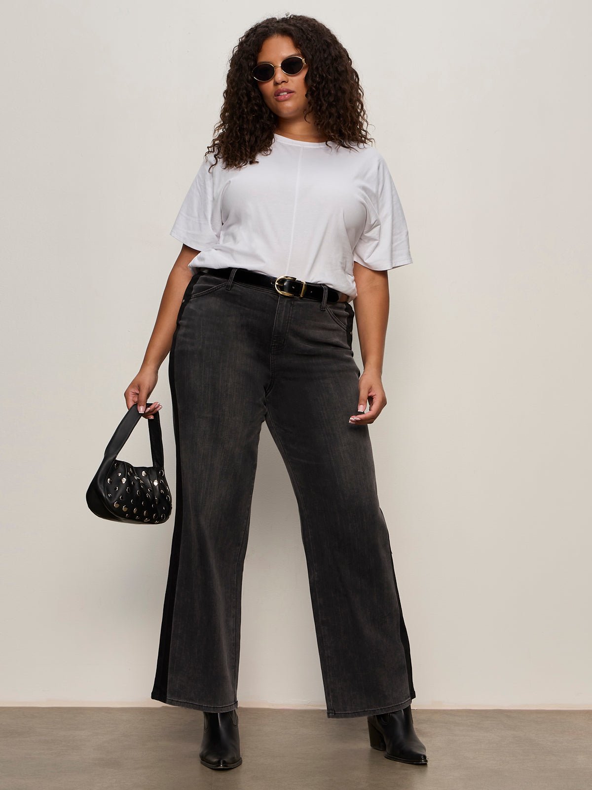 Tuxedo Relaxed Straight Jean Black Tie Extended Sizing - Sanctuary Clothing