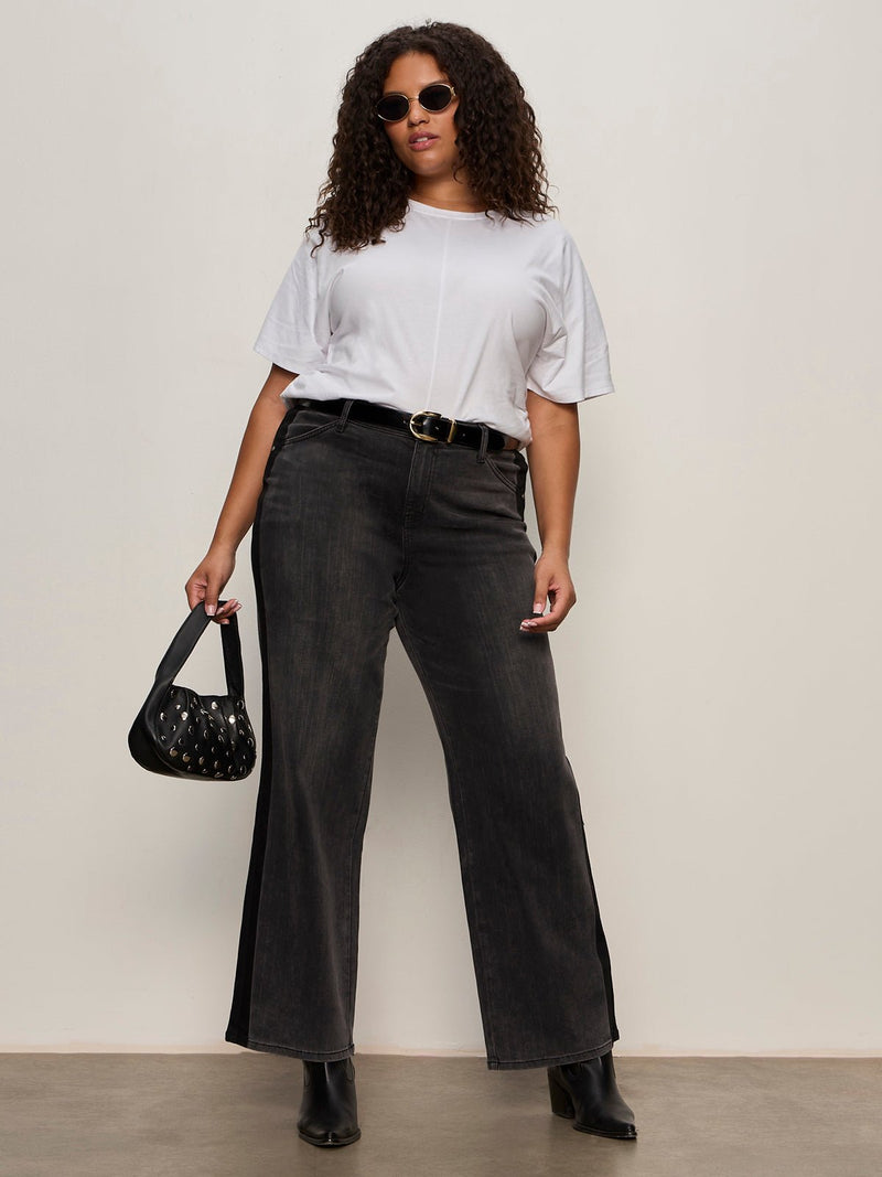 Tuxedo Relaxed Straight Jean Black Tie Extended Sizing alt 4