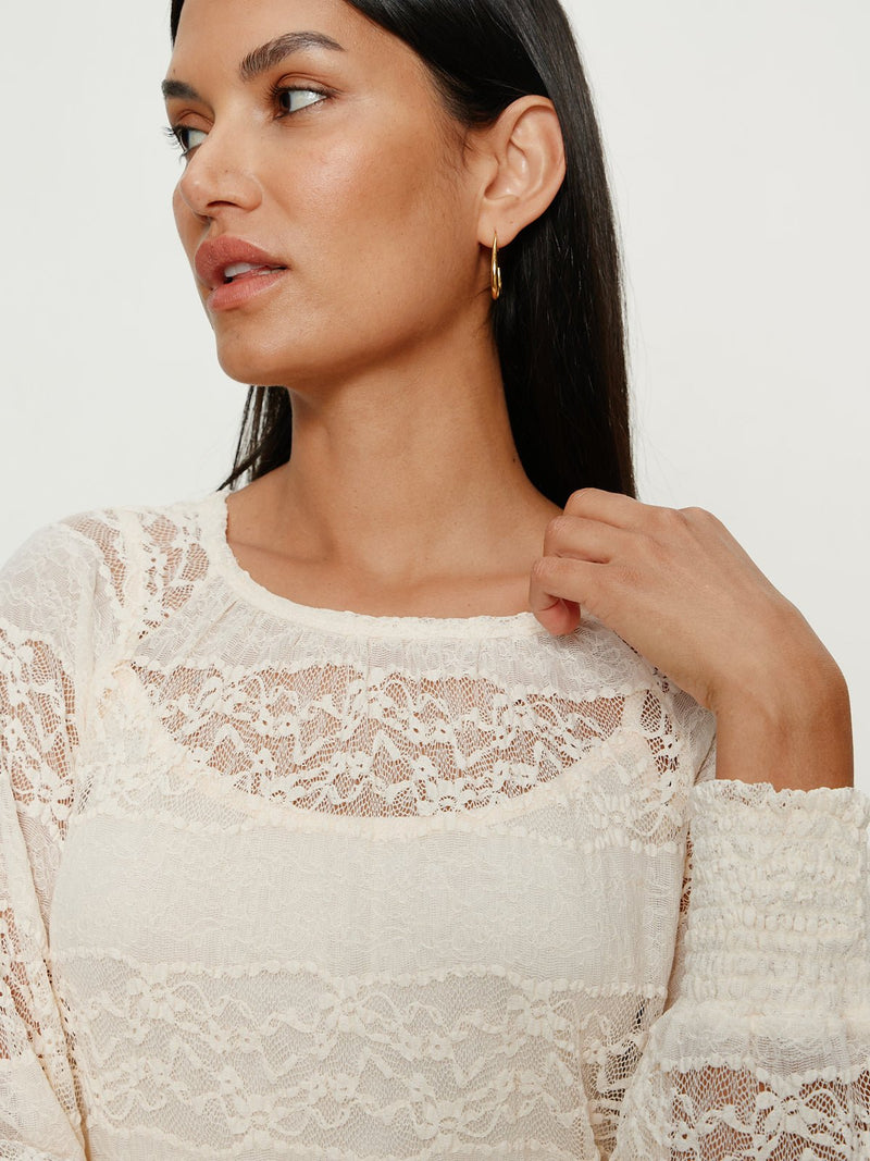 Ultra Femme Raglan Top Vintage Ivory alt 3