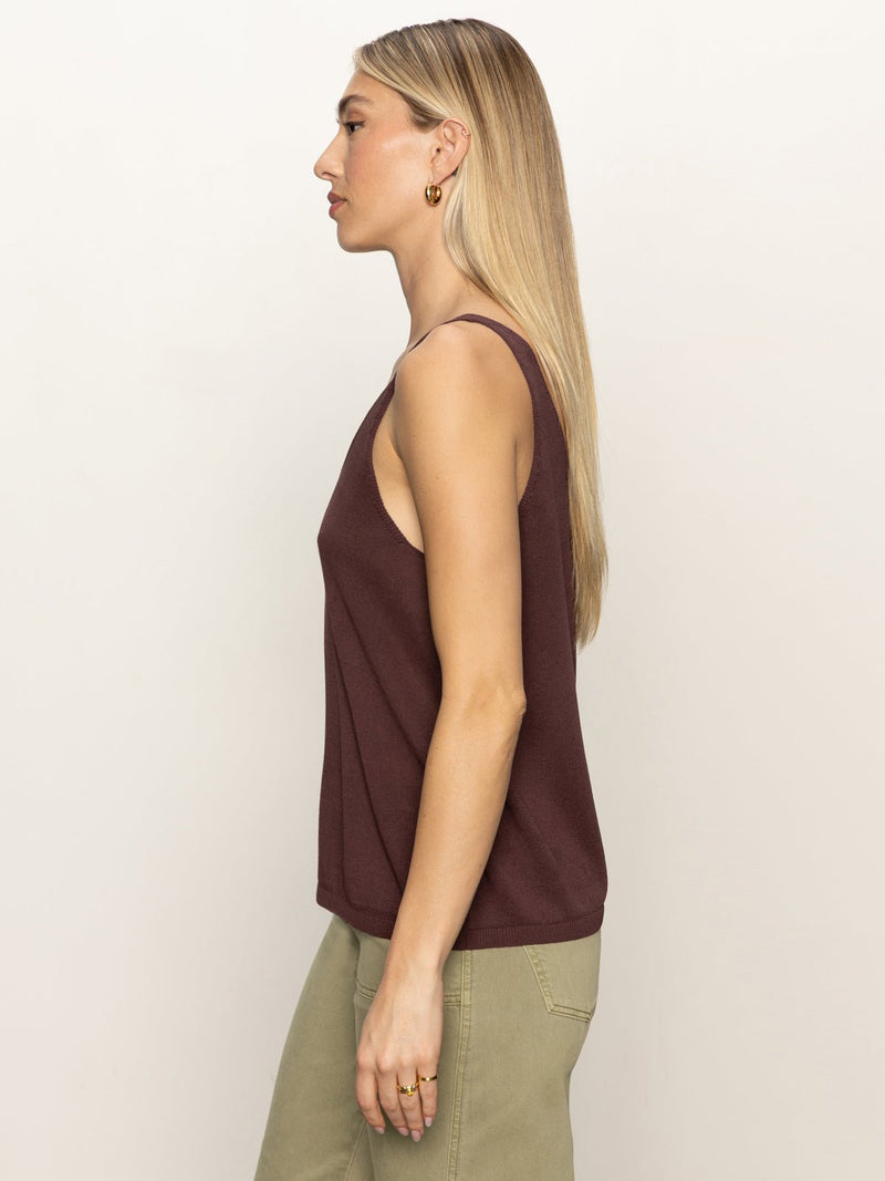 V-Neck Knitwear Tank Mesa alt 3