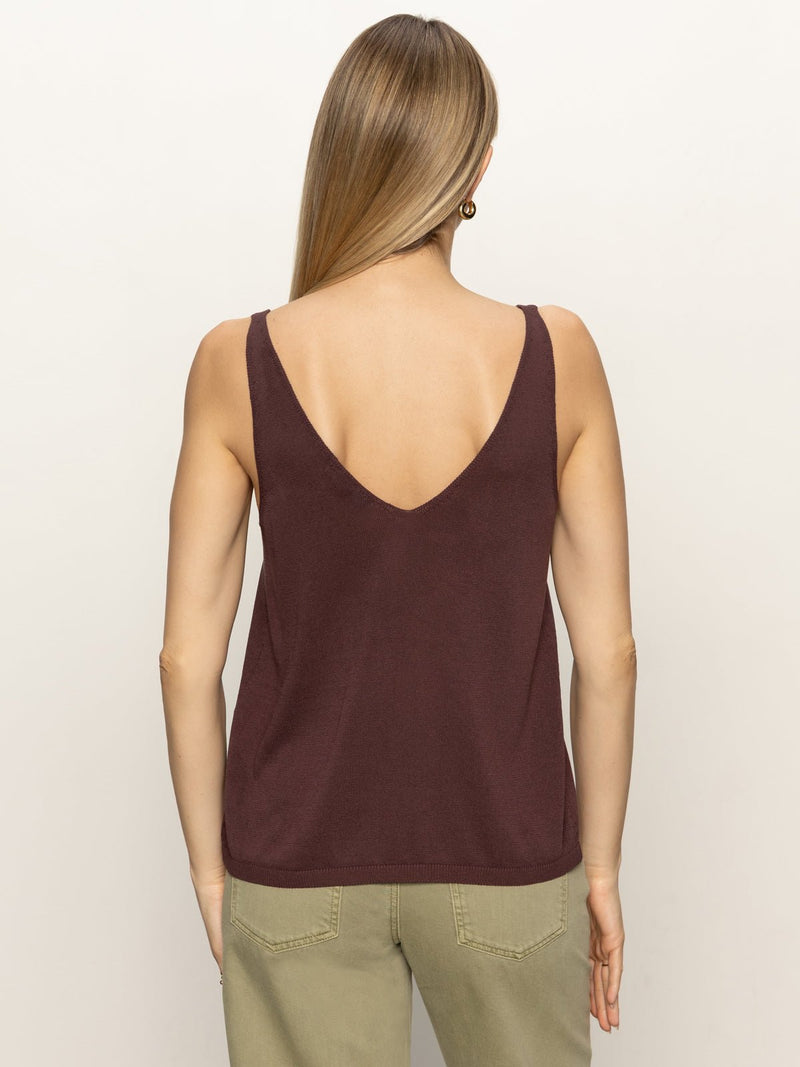 V-Neck Knitwear Tank Mesa alt 2
