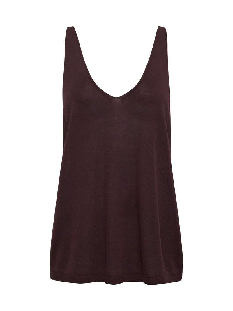 V-Neck Knitwear Tank Mesa alt 5
