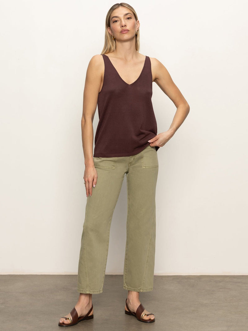 V-Neck Knitwear Tank Mesa alt 4