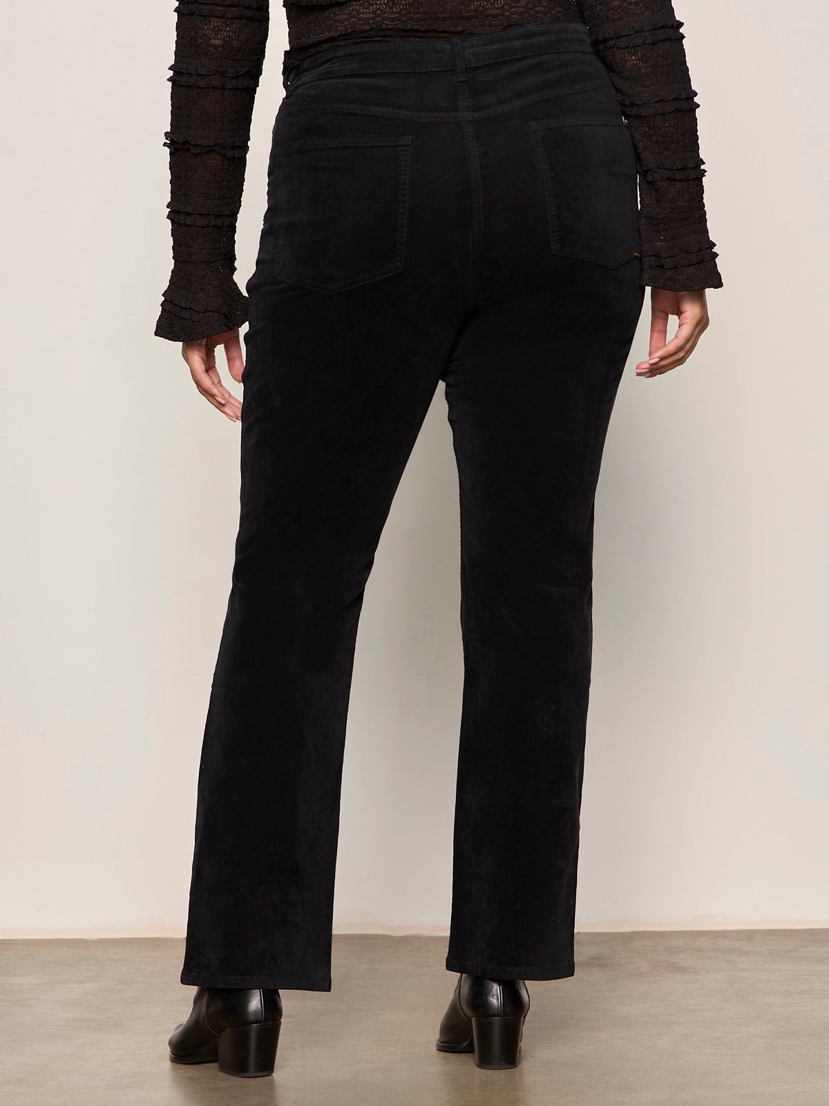 Velveteen Brook Bootcut Pant Black Extended Sizing - Sanctuary Clothing
