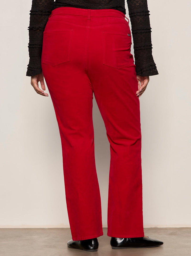 Velveteen Brook Bootcut Pant Cherry Lacquer Extended Sizing alt 2