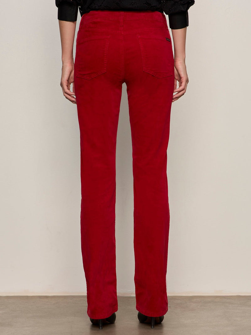 Velveteen Brook Bootcut Pant Cherry Lacquer Petite Sizing alt 2