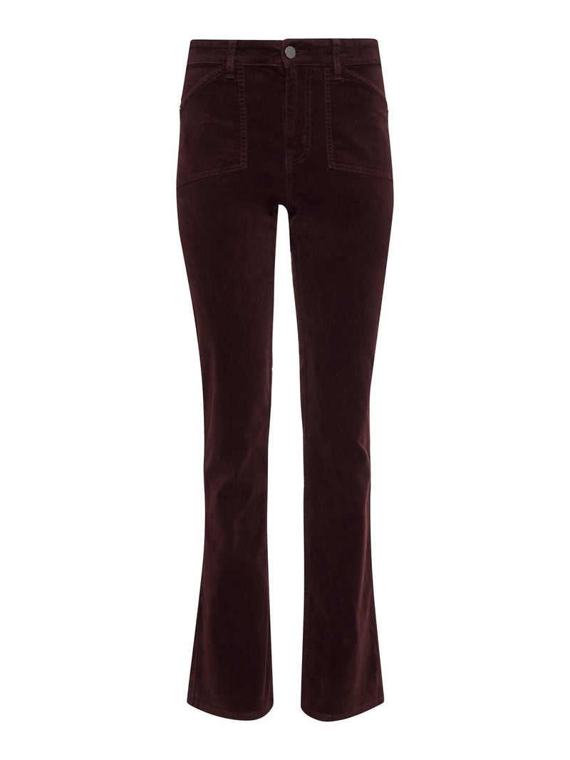 Velveteen Brook Bootcut Pant Dark Crimson Extended Sizing alt 4