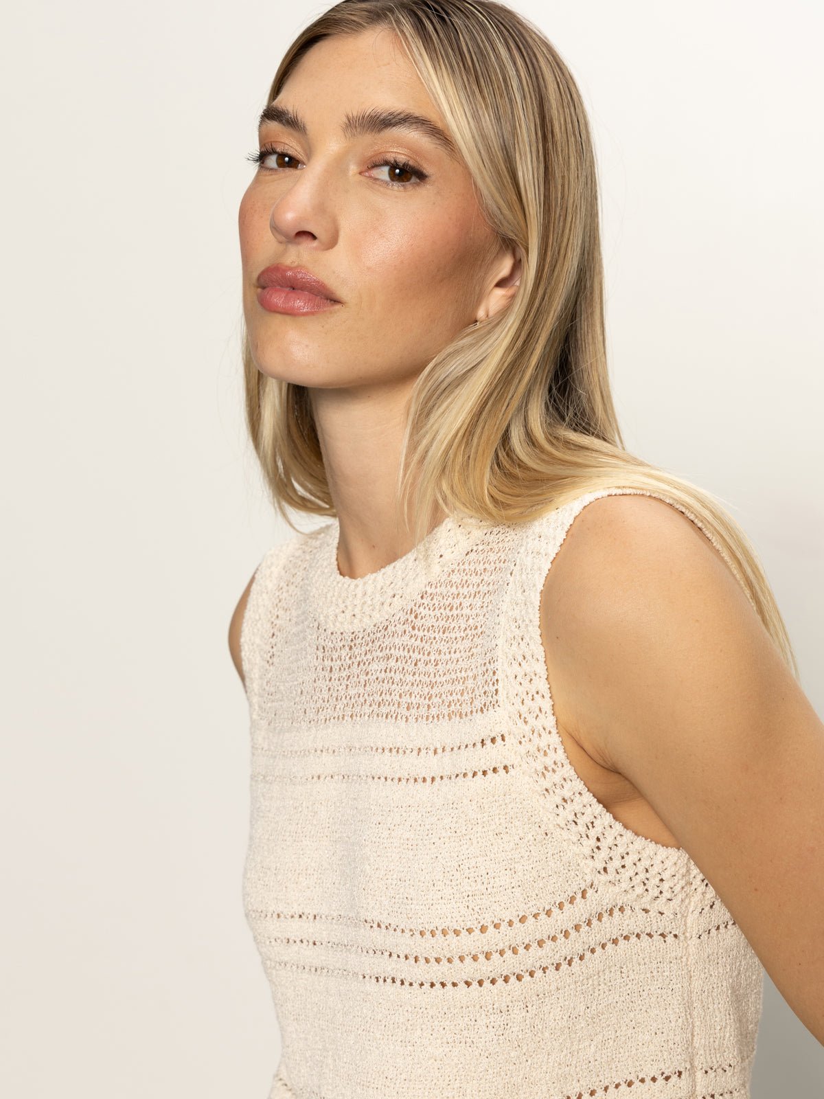 Waves Of Summer Shell Sweater Macrame - Sanctuary Clothing