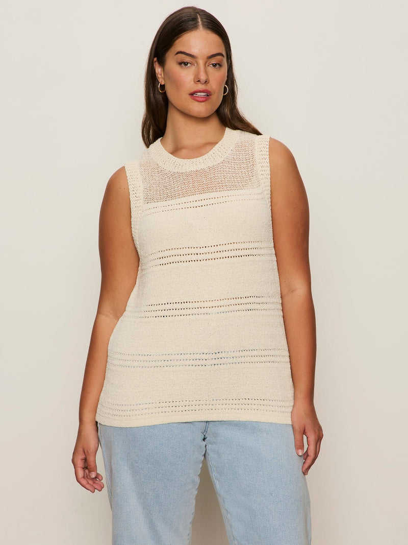 Waves Of Summer Shell Sweater Macrame Extended Sizing alt 1