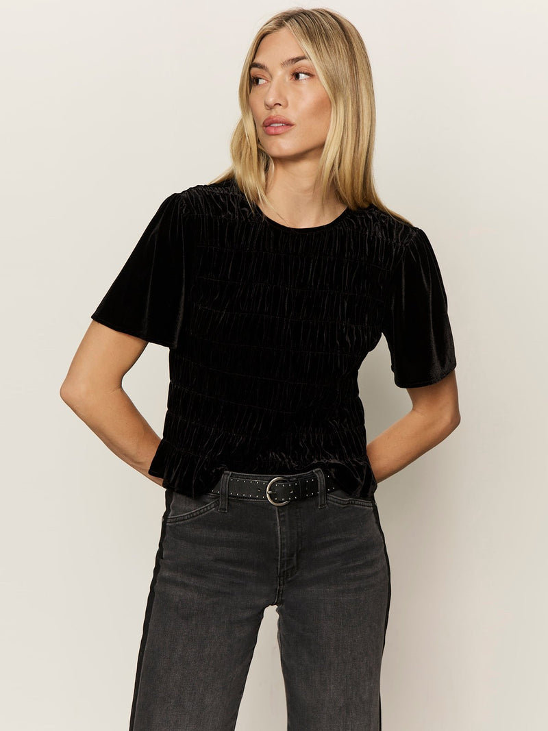 We Belong Together Velvet Top Black