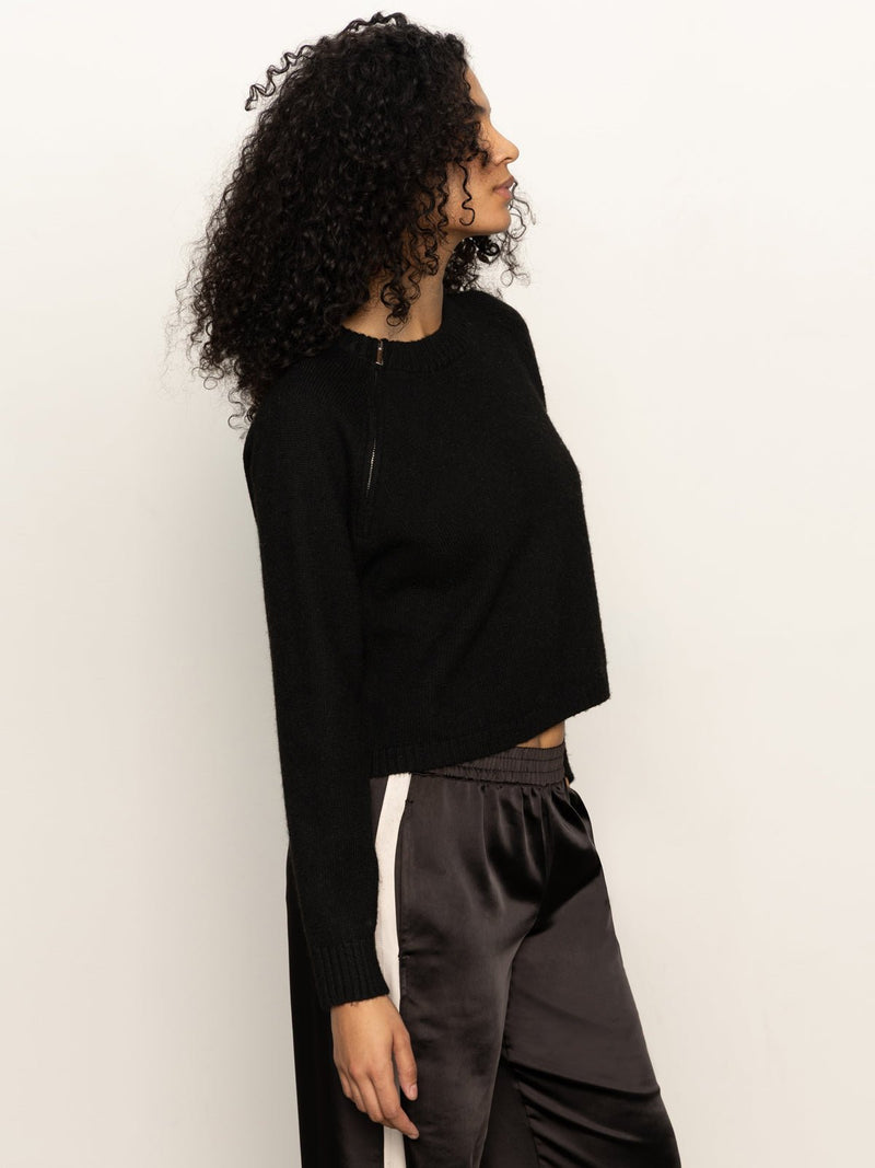 Zip It Sweater Black alt 3